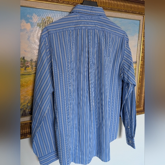 Ralph Lauren Blue Striped Shirt NWOT - Picture 2 of 4